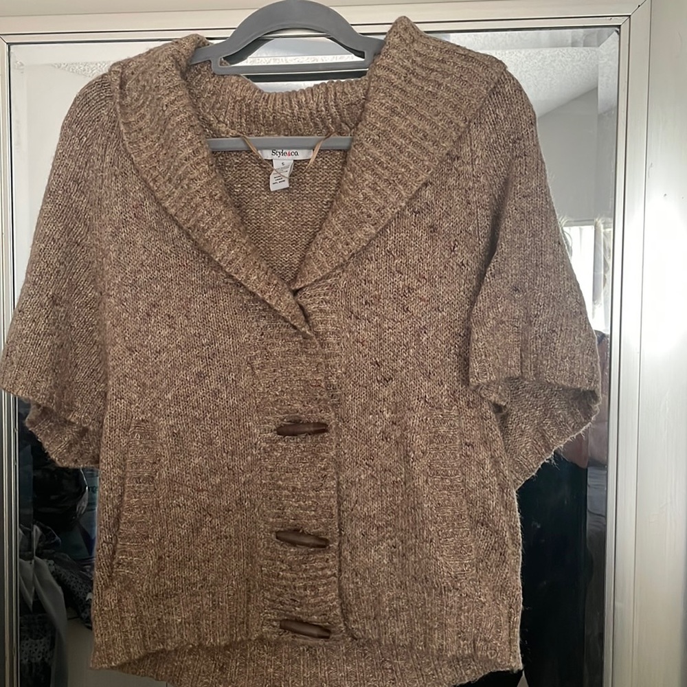 Style & co short sleeve sweater